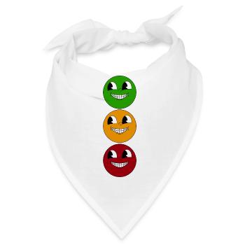 TriColor Smirk Trio - Bandana - Weiß - Vorne