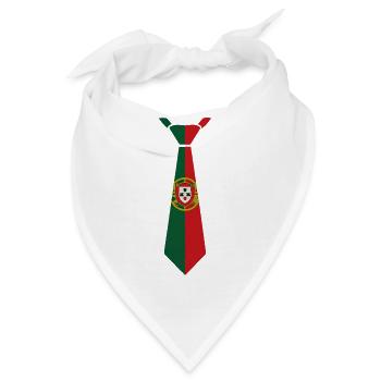 Portugal-Krawatte – Flaggendesign - Bandana - Weiß - Vorne