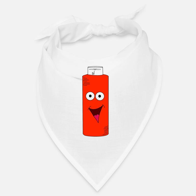 Bouteille de ketchup avec visage Bandana