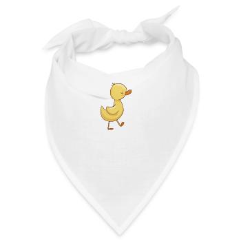 Entchen mit roten Bäkchen - Bandana - Weiß - Vorne