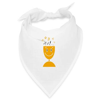 Freude - Bandana - Weiß - Vorne