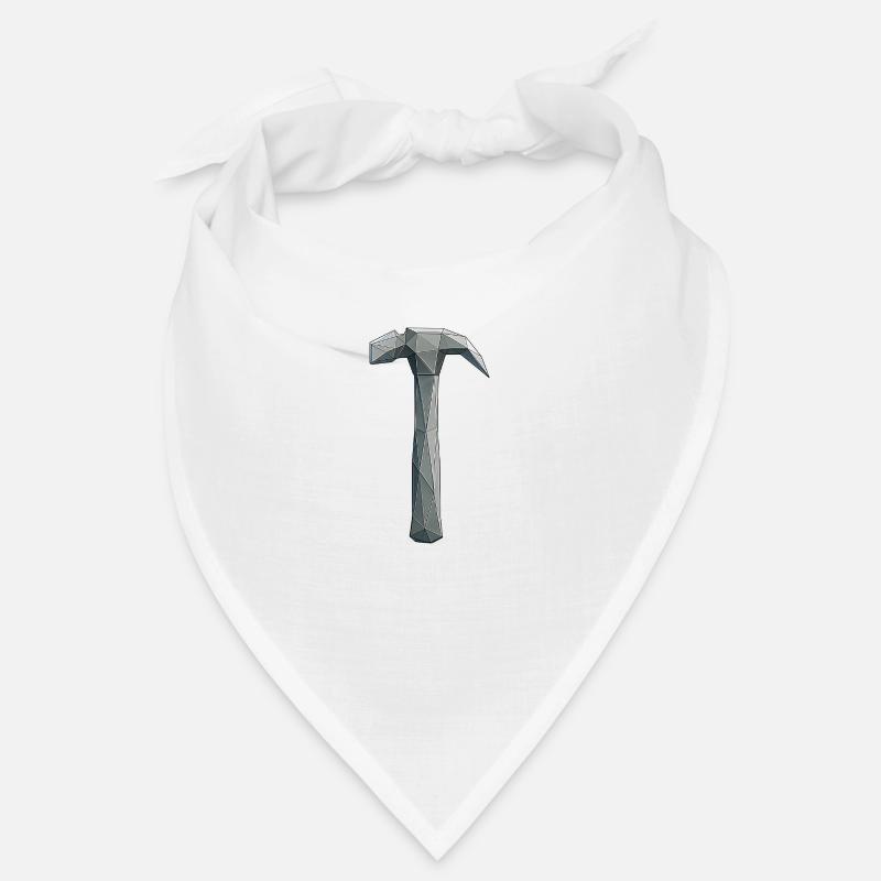 Low Poly Hammer - Artisan Tool Bandana