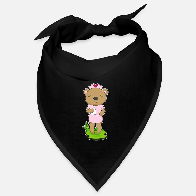 Bear Nurse Sticky Note Bandana