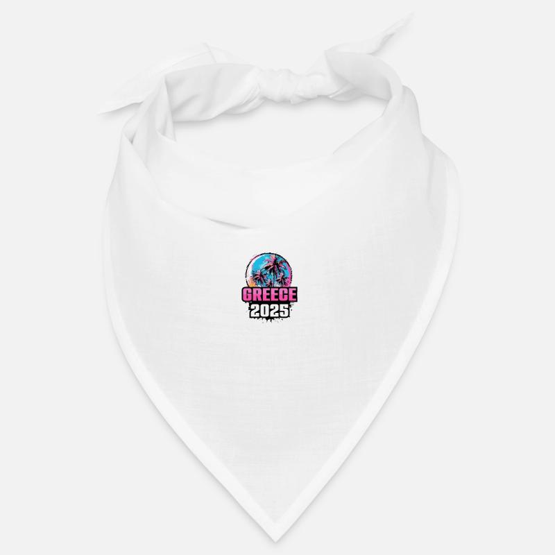 Greece 2025 Palm Trees Bandana