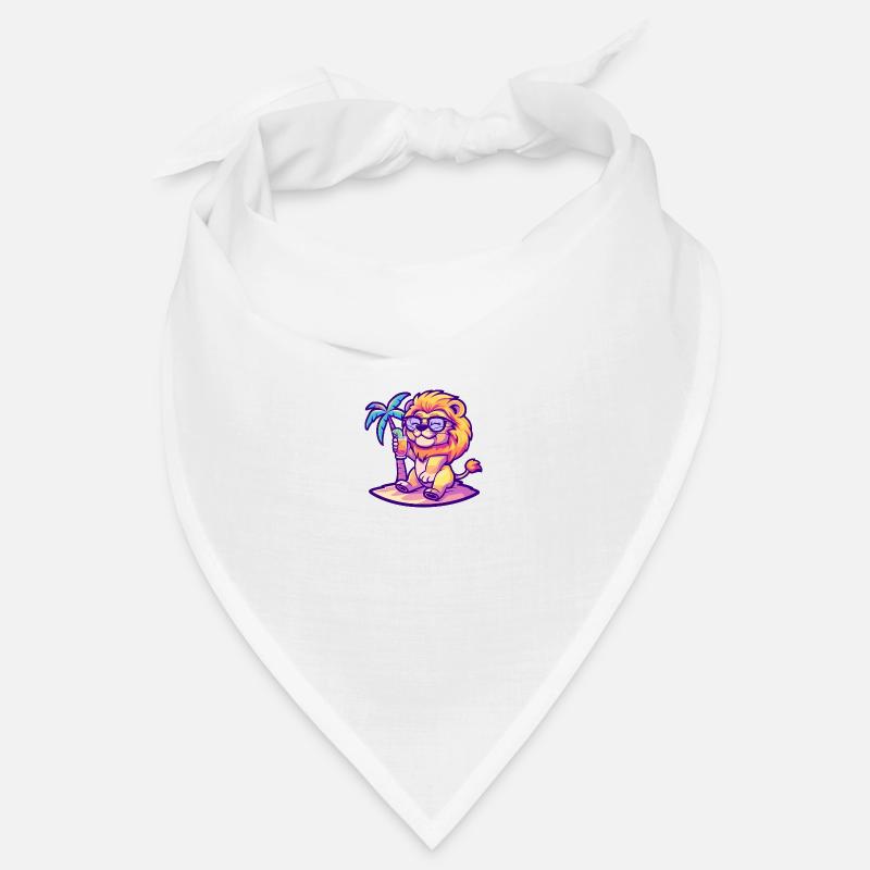 Bande dessinée Lion Summer Beach Bandana