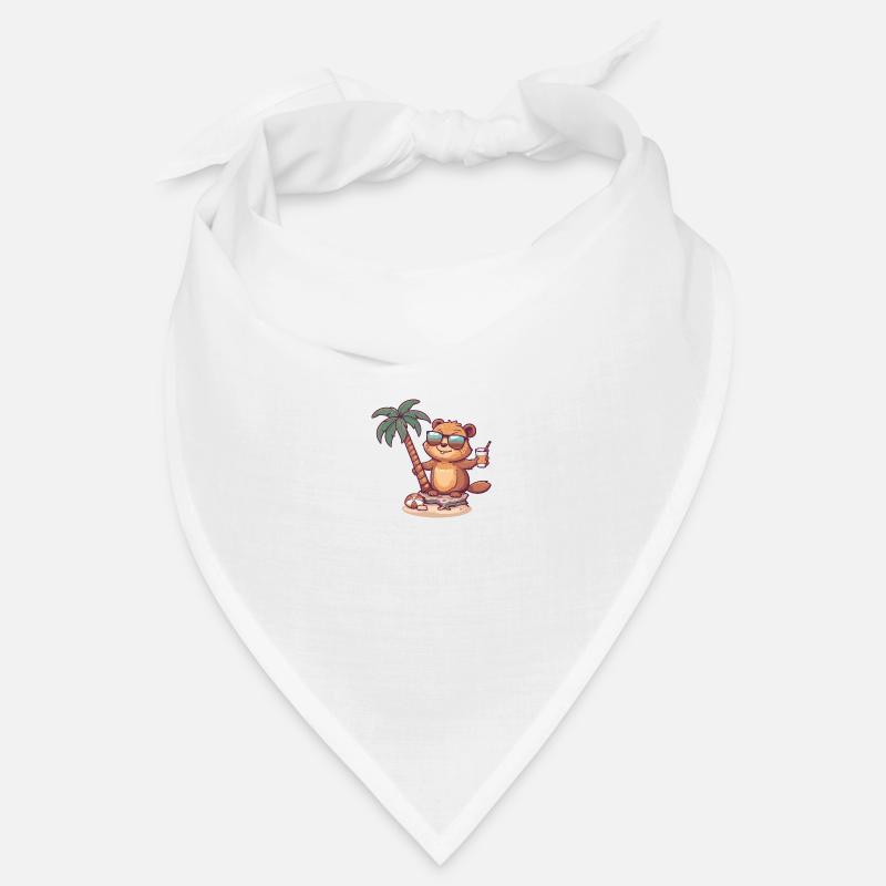 Beaver Summer Beach Comic Bandana
