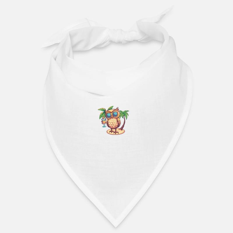 Owl Summer Beach Comic Bandana