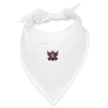 Frosch Bunt - Bandana - Weiß - Vorne