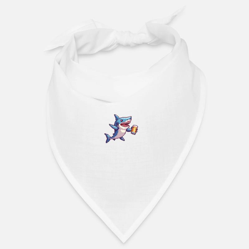 Requin bière pixel Bandana