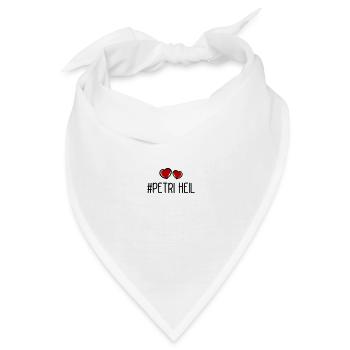 Petri Heil Herz Fischen - Bandana - Weiß - Vorne