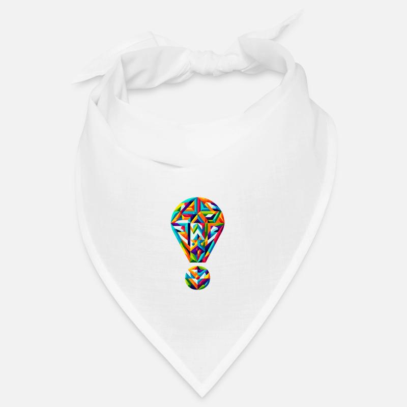 Vivid Exclamation: Geometric Spectrum Design Bandana
