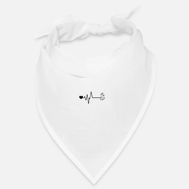 Anker Tattoo Puls Liebe Bandana
