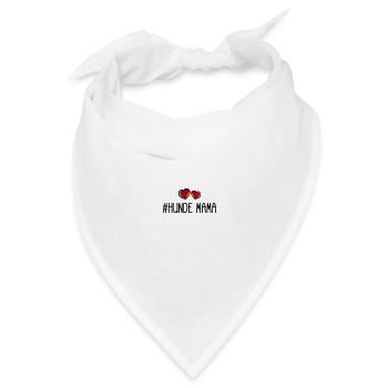 Hunde Mama - Bandana - Weiß - Vorne