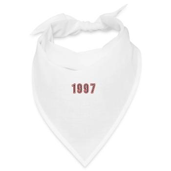 1997 Jahr Zahl - Bandana - Weiß - Vorne