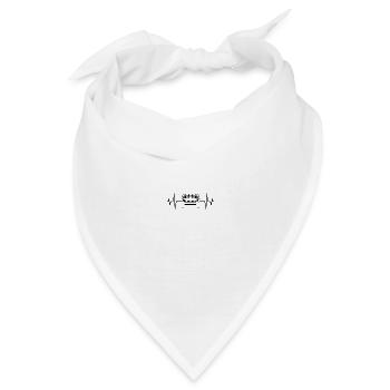 Bierflasche Kiste puls - Bandana - Weiß - Vorne