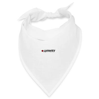 Supporter Herz - Bandana - Weiß - Vorne