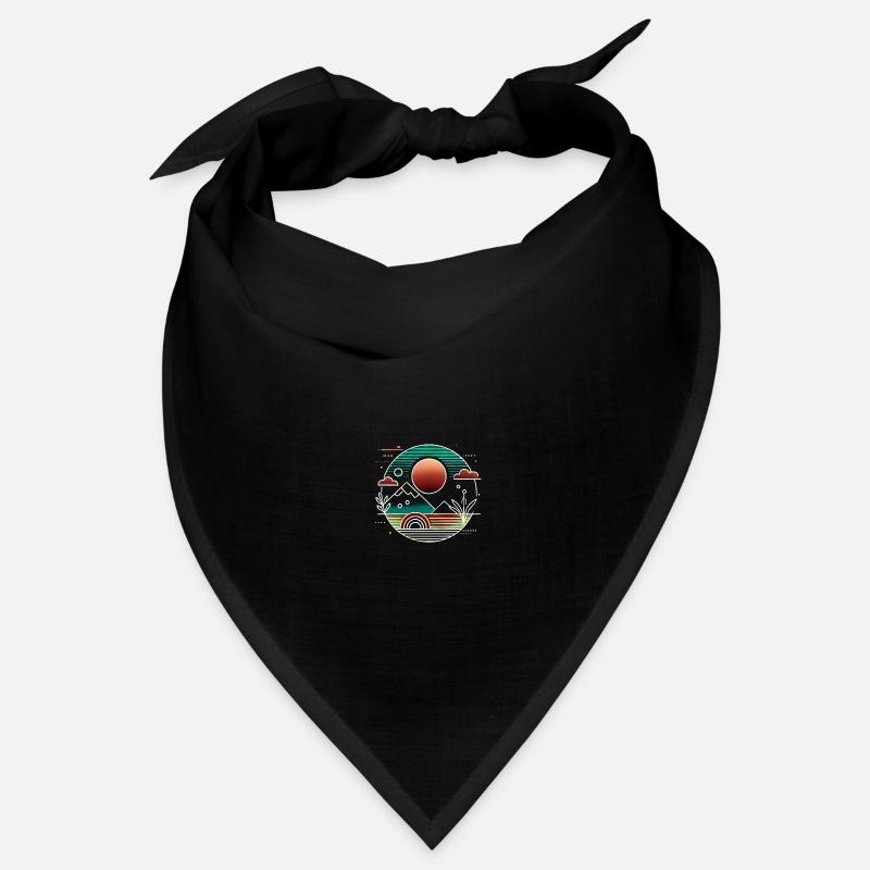 Coucher de soleil comme si l’IA le faisait Bandana