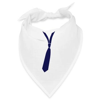 Coole Krawatte Krawatte Krawatte corbata cravatta - Bandana - Weiß - Vorne