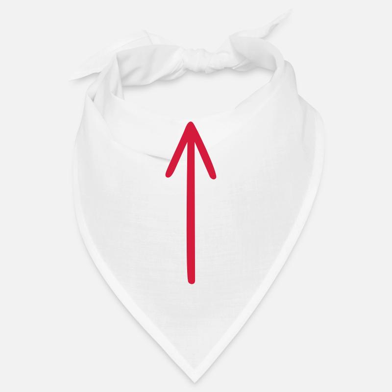 Pfeil selbst gestalten DIY - Bandana - Weiß