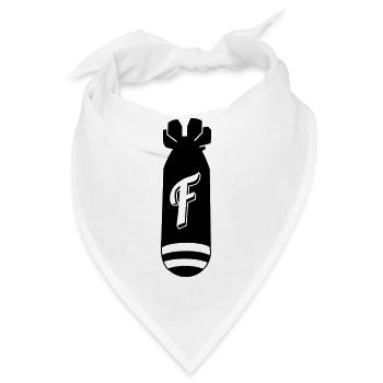 f bomb - Bandana - Weiß - Vorne