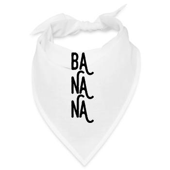 Bananen - Bandana - Weiß - Vorne