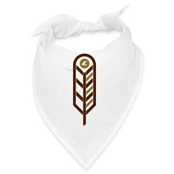 Feder (feather) - Bandana - Weiß - Vorne