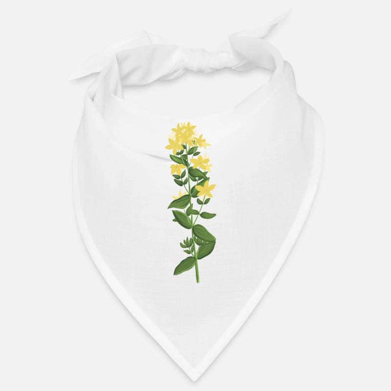 Millepertuis jaune - Bandana - blanc