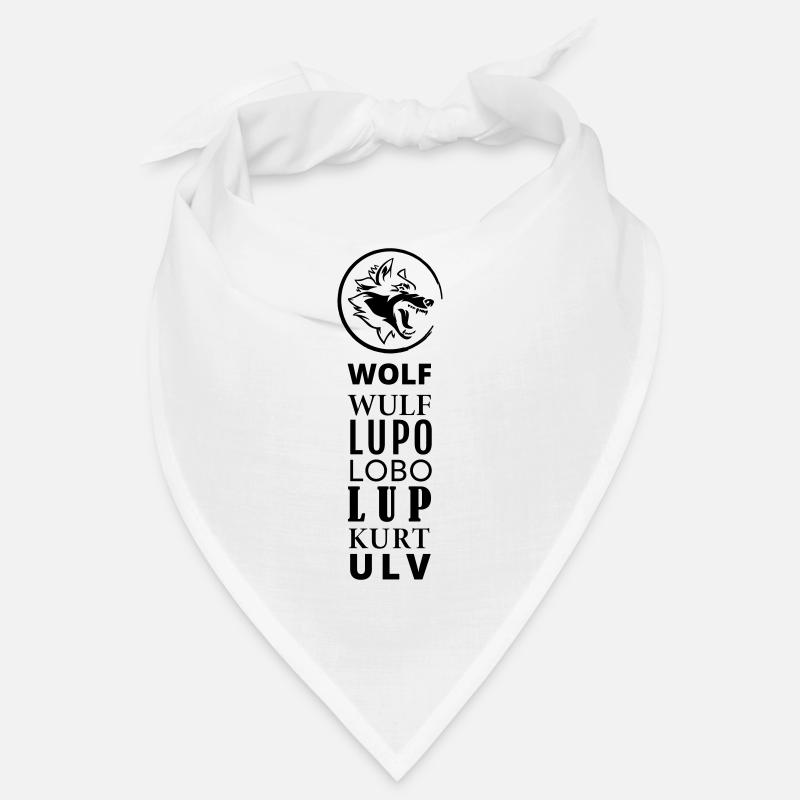 GOWILD Wolf Design en 7 langues Bandana