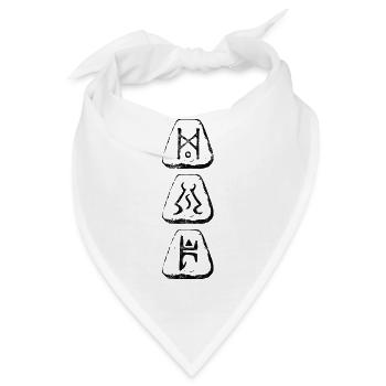 Enigma für Gamer - Bandana - Weiß - Vorne