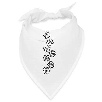 Ahornblatt Blätter Herbst Symbol - Bandana - Weiß - Vorne