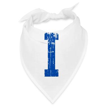 Letter i Sport Retro - Bandana - Weiß - Vorne