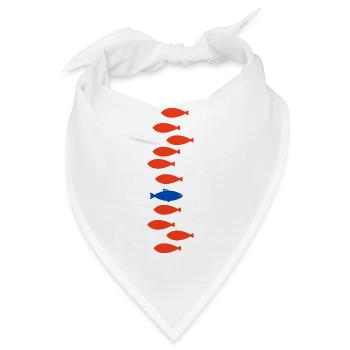 Single Fish - Bandana - Weiß - Vorne