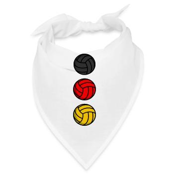 Deutschland Volleyball - Bandana - Weiß - Vorne