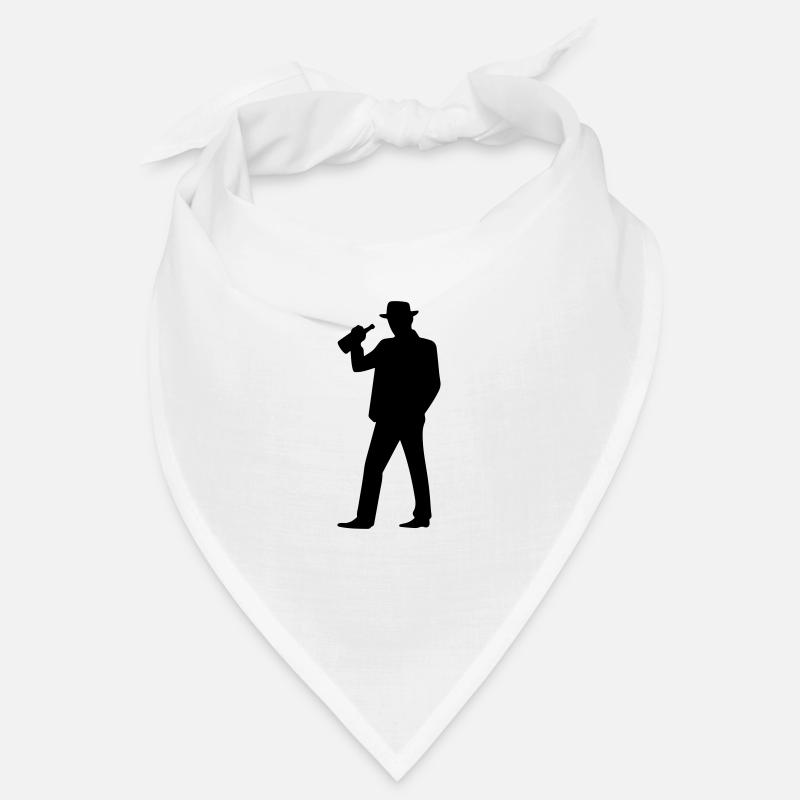 Drunk Silhouette Funny Bandana