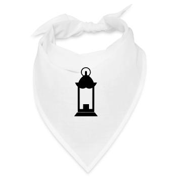 Laterne - Bandana - Weiß - Vorne
