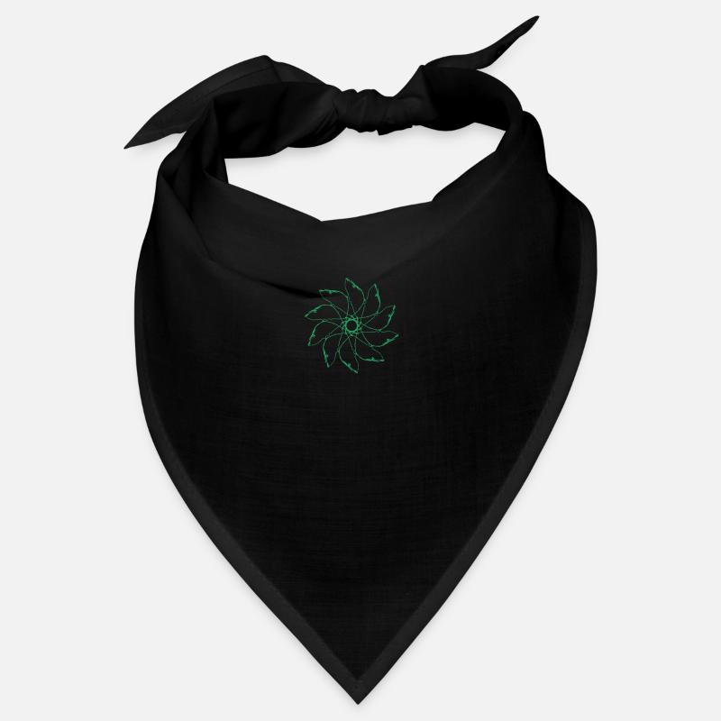 flower | Wind turbine | Mandala | Pattern Vectorgraphic Bandana