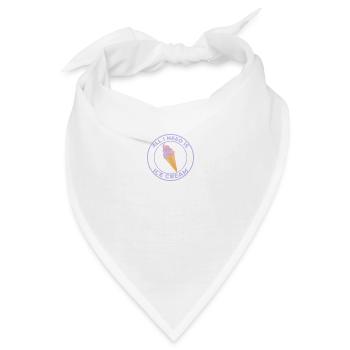 ALLES, WAS ICH BRAUCHE, IST EIS - Bandana - Weiß - Vorne