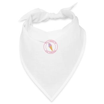ALLES, WAS ICH BRAUCHE, IST EIS - Bandana - Weiß - Vorne