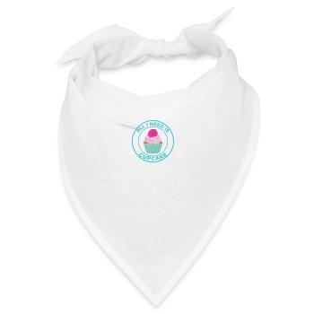 ALLES, WAS ICH BRAUCHE, IST CUPCAKE - Bandana - Weiß - Vorne
