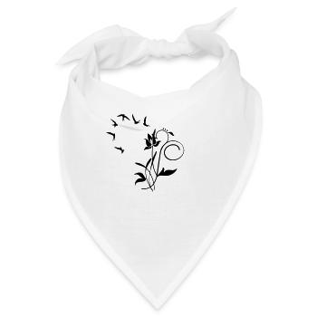 Orchidee / orchid (2c) - Bandana - Weiß - Vorne