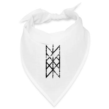 Netz von Wyrd Gitter Skulds Netz Binderune Symbol - Bandana - Weiß - Vorne