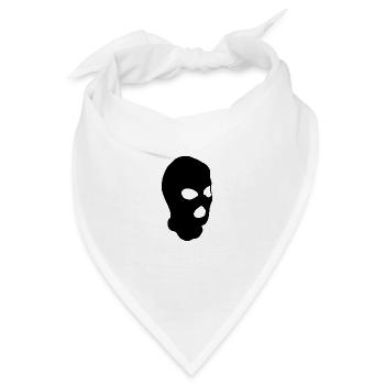 Baklava Sturmhaube Maske - Bandana - Weiß - Vorne