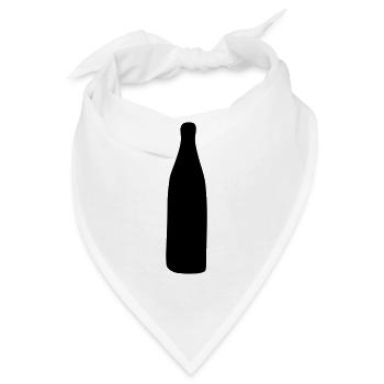 bierflasche - Bandana - Weiß - Vorne