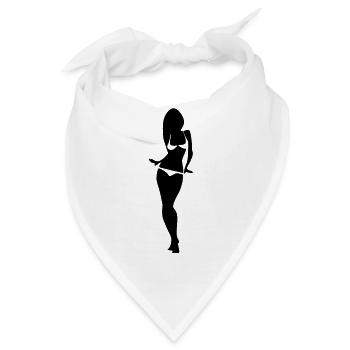 bikini girl - Bandana - Weiß - Vorne