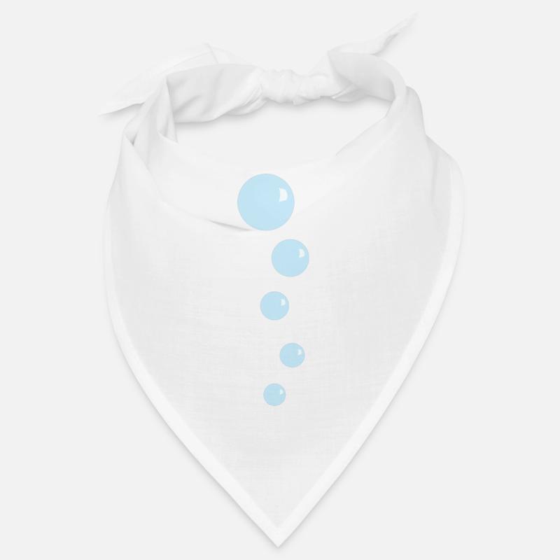 Bubbles perles d’eau - Bandana - blanc