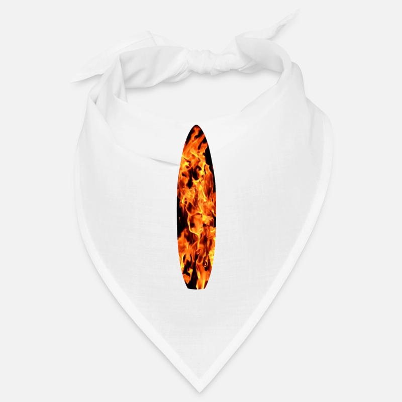 Surfboard in flames Bandana