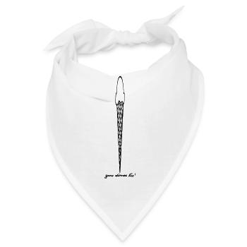 ganz dünnes Eis - Bandana - Weiß - Vorne