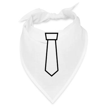 Binden - Bandana - Weiß - Vorne