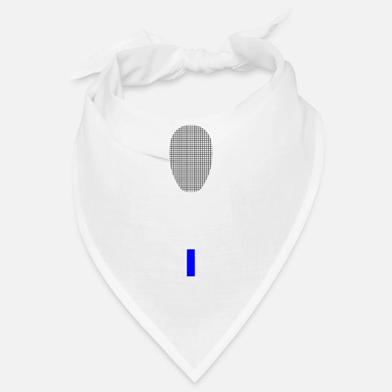 Squash Tennis Racket Multicolor White Blue Bandana