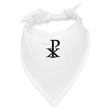 Christusmonogramm - Bandana - Weiß - Vorne